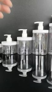 YUEQIN5 ขวดจ่ายสบู่ขนาด100-800มล. ขวดเจลอาบน้ำแชมพูขวดโลชั่นแบบปากกว้างสามารถเติมได้ขวดเจลล้างมือสำหรับห้องน้ำ