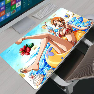 Bandai | One Piece Nami Gaming Mouse Pad Large Computer Mousepad Desk Mat PC Anime Carpet Keyboard Gamer Accessories Table Mouse Pads