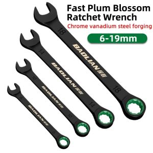 Hai hướng nhanh chóng hoa mận Ratchet cờ lê 6-19mm mở dual-mục đích cờ lê cho Xe đạp xe máy công cụ sửa chữa ô tô