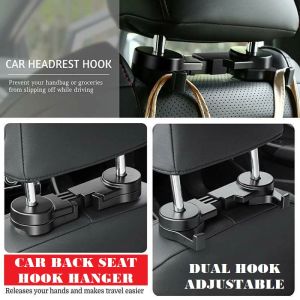 Car Back Seat Hook Hanger Holder Headrest Hook Seat Organizer Storage Mini Cute Strong Heavy Duty Bag Beg Hanger Phone Holder Organiser Hanging Holder Car Interior Decoration Car Accessories Axia Myvi Saga Persona bezza aruz viva kenari kelisa alza x50