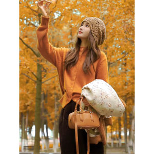 Fashion Warm Knitted Sweater & 3/4 Pants Set
