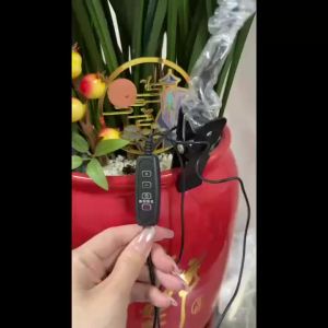 USB LED Grow Light 6000K Full Spectrum Pot Plant Light 5V Gooseneck Clip-on Plant Lamp With Dimmable Auto ON/Off 4/8/12/18Hours