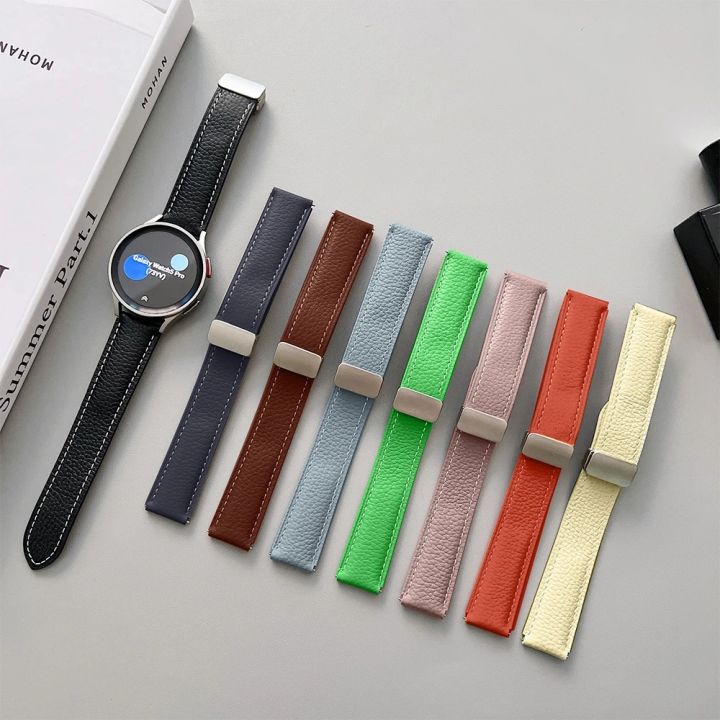 Leather Magnetic Buckle Strap Garmin Venu SQ 2 Smart watch Band garmin ...