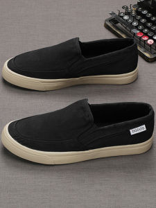 Giày Vải Nam Thường Ngày Thoáng Khí Giày Lười Một Bước Giày Bệt Đế Mềm Giày Thường Ngày Bằng Vải Cotton Pha Trộn