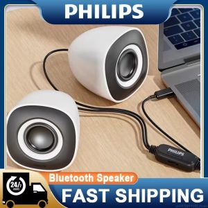 Philips SPA2201 Mini Speaker Wireless Bluetooth 5.3 And Wired Connections Loudspeaker HiFi Stereo Computer Gaming Voice Box