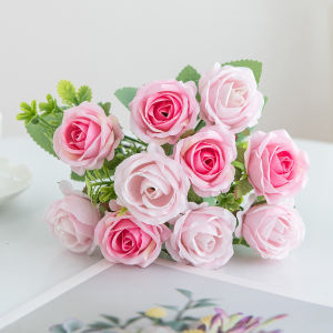 SMR | Artificial Silk Rose Flowers DIY Decor Wedding Bridal Bouquet Yard Party Holiday Arches Home Room Ornaments DIY Decorative Gifts