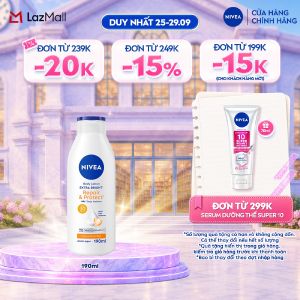 Sữa Dưỡng Thể NIVEA Extra Bright Dưỡng Da Sáng Mịn Sau 7 Ngày 190ml - 99562/98925