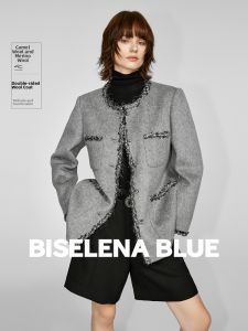 BEIQIANI | Diamond Velvet Camel Hair Double Face Coat Winter
