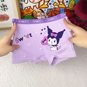 B&B 4Pcs Kuromi Baby Girl Cotton Underwear Set Antibacterial Kids Girls Inner Panties Cute Cartoon Seluar Dalam Budak Perempuan Soft Fabric Panties