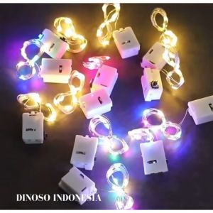 Dinoso Lampu LED Kawat Baterai /Lampu Tumblr LED mini /Lampu LED Kawat Bobo/Dekorasi Gift Box Bucket