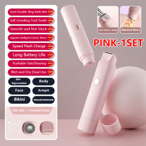 2026 New 2in1 Electric Razor for Women Painless Hair Removal Rechargeable Body Trimmer Underarm Mustache Epilator Shaver