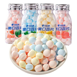 Bibizan Refreshing Mint Flavor Breath Freshener Candy Snacks Cooling Kiss Tool Loose Pack Traditional Chinese Candy Snack