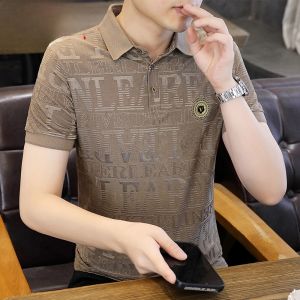 HENGYUANXIANG | Hengyuanxiang Mens Short Sleeve T-Shirt Slim Fit Casual Polo Shirt Half Sleeve Turn-down Collar Summer New Style Fashionable