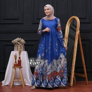 Fashion Baju Gamis Batik Halus Wanita Dewasa Busui Frendly kekinian Motif Bagus