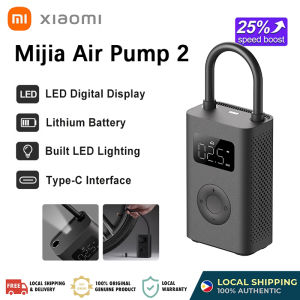 Xiaomi Electric Portable Air Pump 2 Digital Air Compressor Tire Pressure Detection For Bike Motorcycle Car Scooter Ball COD