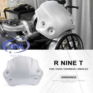 Aluminum Alloy Front Windshield for BMW RNINET Motorcycle Mini Windshield Climber Modification Guide Flow