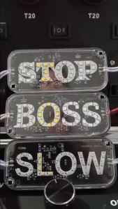 Lampu Indikator Nyala Running Logo Boss Slow Stop 12-24 VOLT