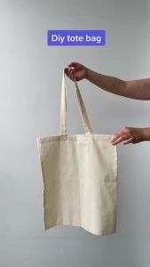 Totebag Ecoprint Blacu Premium Putih Polos Termurah