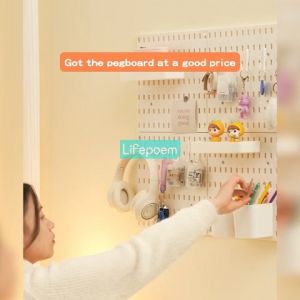 Pegboard Rack Wall Pegboard Organizer Storage Organizer Shelf Hanging Rack Wall Display Rack Accessories Hanger Board DIY Wall Mounted