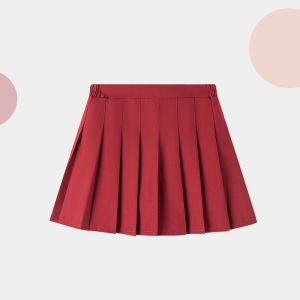 Girls Christmas New Year Plaid Skirts Short A-Line Skirts School Uniform Style Half-length Skirts for Children And Students