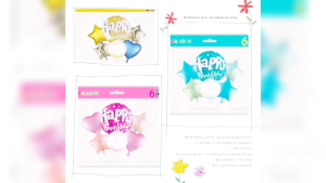 Happy Birthday Foil Balloon Set 6in1 Party Decoration Party Needs P920