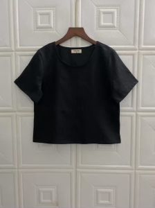 [JUNE LINEN] A22 - Áo cổ tròn basic LINEN TƯNG PREMIUM. NHIỀU MÀU.