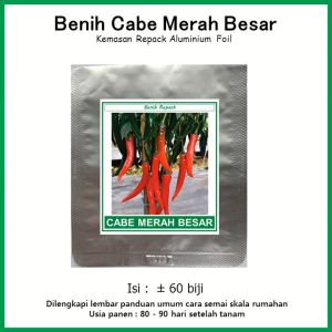 Benih Cabe Merah Besar Kemasan Repack - Bibit Biji Benih Sayuran 5 ribuan