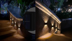 GetGadget⚙ 6/8/10 LED Outdoor Solar Wall Light Solar Light Waterproof Solar Led Light for Courtyard Street Landscape Garden Decoration Wall Lamp