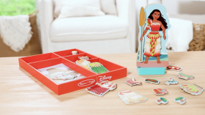 Melissa & Doug Disney Moana Wooden Magnetic Dress Up playset