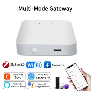 Tuya Smart Multi Mode Gateway ZigBee WiFi Bluetooth Hub Bridge Smart Home Control Smart Life APP Voice Control Alexa Google Home