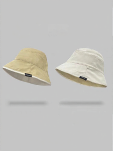 Double-Sided Fishing Cap Wide Brim Outdoor Sun Protection Hat for Women Face Basin Style Bucket Hat Casual Breathable Foldable