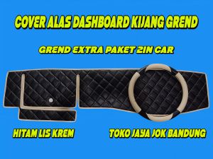 ALAS PELINDUNG DASHBOARD MOBIL KIJANG SUPER GREND EXTRA PAKET 2IN HITAM LIS KREM TOKO JAYA JOK BANDUNG