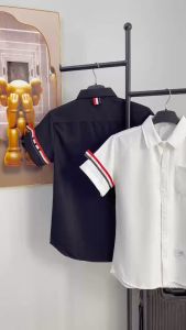 Áo sơ mi nam lụa hàn quốc tay ngắn phối viền tay vải lụa lạnh mẫu mới trẻ trung năng động