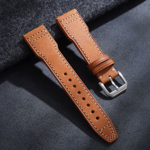 20mm 21mm 22mm Cowhide Watch Strap for IWC Pilot Portugieser Portofino Wristband Leather Bracelet Business Men Women Watch Bands