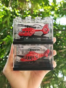 รุ่น Miniature Alloy Battle Helicopter Car Model Simulation Motorcycle Firefighter Toy Collectible Metal Vehicle Collectibles