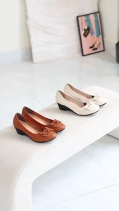 Giày Búp Bê Đế Xuồng 5cm Da Thật Êm Chân Pixie X461
