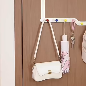 ตะขอ แขวนประตู ที่แขวนของหลังบานประตู ตะขอแขวน สีโดพามีน ติดผนัง ไม่เป็นสนิม ประหยัดพื้น ATTCH