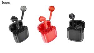 HOCO EW15 หูฟังบลูทูธไร้สาย True Wireless headset Clear Explore Edition ดีไซน์โปร่งใส ทันสมัย มาพร้อมกล่องชาร์จ 350 mAh