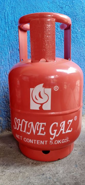 SHINEGAZ 5KG EMPTY TANK WITH FREE REGULATOR AND LPG HOSE Lazada PH