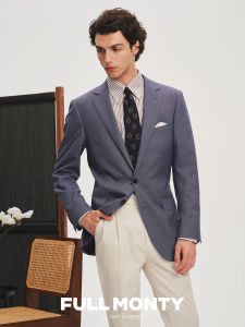 Pure Wool Business Casual Slim Fit Mens Suit Jacket