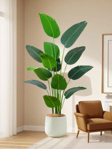 LIANYOU | Strelitzia and Travelers Palm Artificial Flower Indoor Living Room Decoration