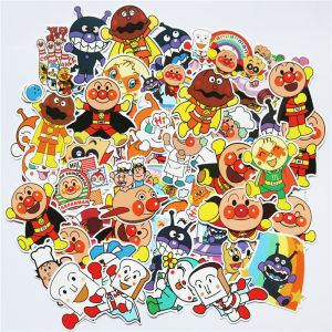 50Pcs Cartoon Anpanman Stickers For Suitcase Skateboard Laptop Luggage Fridge Phone Car Styling DIY Decal Sticker