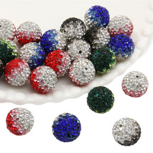 1pc 16mm Handmade Polymer Clay Round Ball Rhinestones Beads For DIY Earring Necklace Jewelry Making