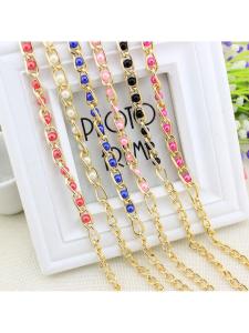 Pearl and Metal Chain Waist Belt Versatile Womens Dress