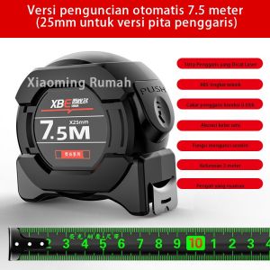 （COD)5M/7.5M/10M Pita Pengukur Kelas Industri Presisi Tinggi Baja Tahan Karat Tebal Neon Tahan Air