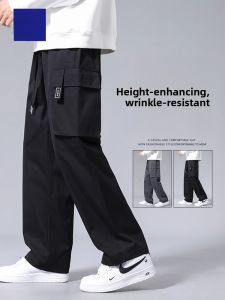 ROMON | Loose Straight Leg Mens Casual Pants Romon Spring Autumn New Style Outdoor Windproof Waterproof Trousers Fashionable Urban Style