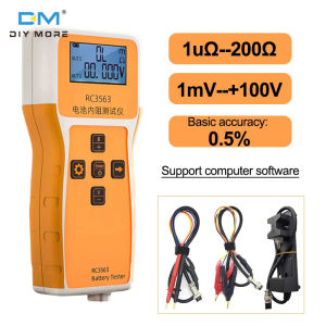 Diymore cao cấp thăm dò rc3563 Độ chính xác cao nội Bộ Kháng Detector đúng bốn dây AC axit chì Lithium Máy đo ắc quy xe ô tô Lithium