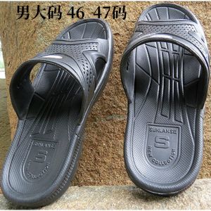 Mens Plus Size Black Slippers Summer Ultra-Light Slippers Size 47 Size 46 Size 48 Export Wading Outdoor Beach Flip-Flops