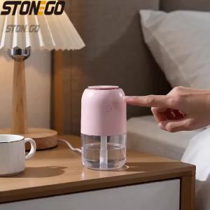 Mini USB Rechargeable Car Humidifier Colorful Round Aroma Diffuser Silent Cool Mist for Office Bedroom Travel Home