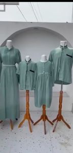 Baju Sarimbit Keluarga Muslim: Azizah Series Terlaris Ayah Ibu Anak Lebaran Syari Baju Koko Pria Gamis Anak